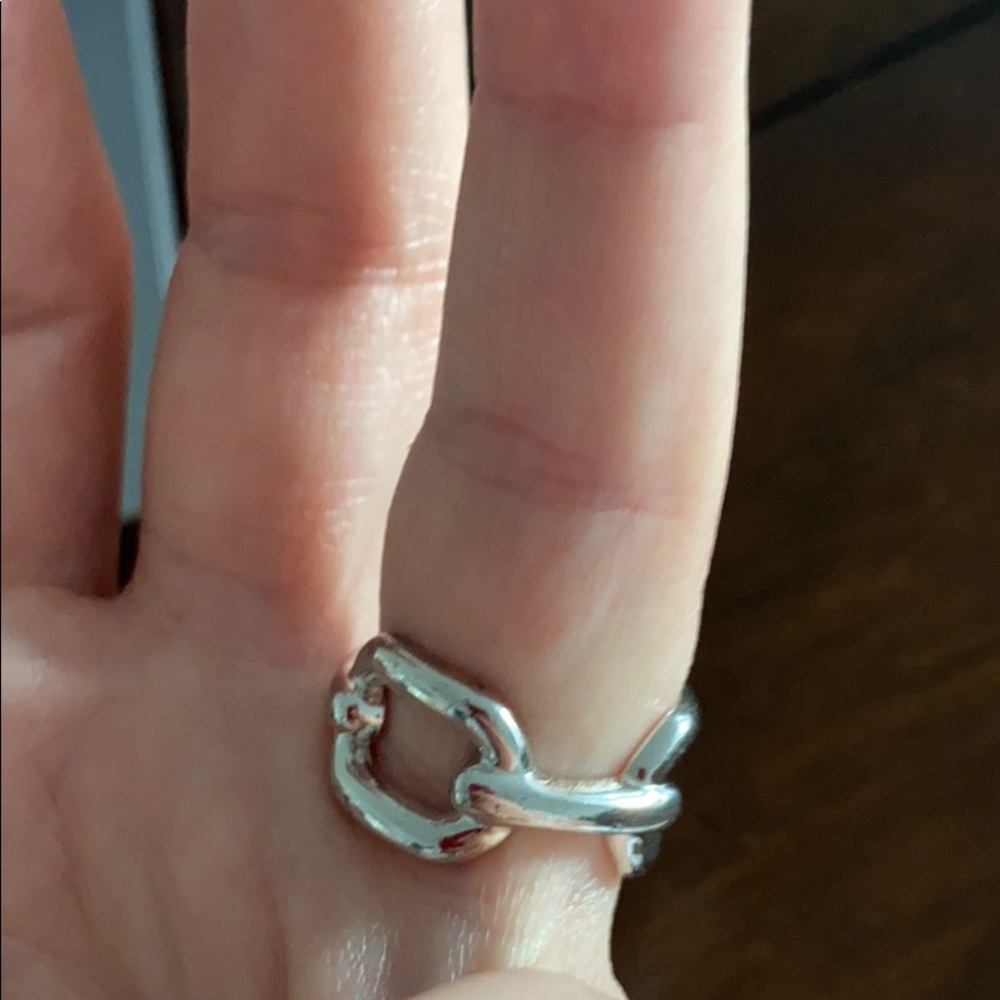 Chain link ring. Size 8 - Picture 5 of 5
